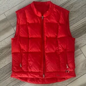 Bogner Vintage Red Goose Down Puffer Vest